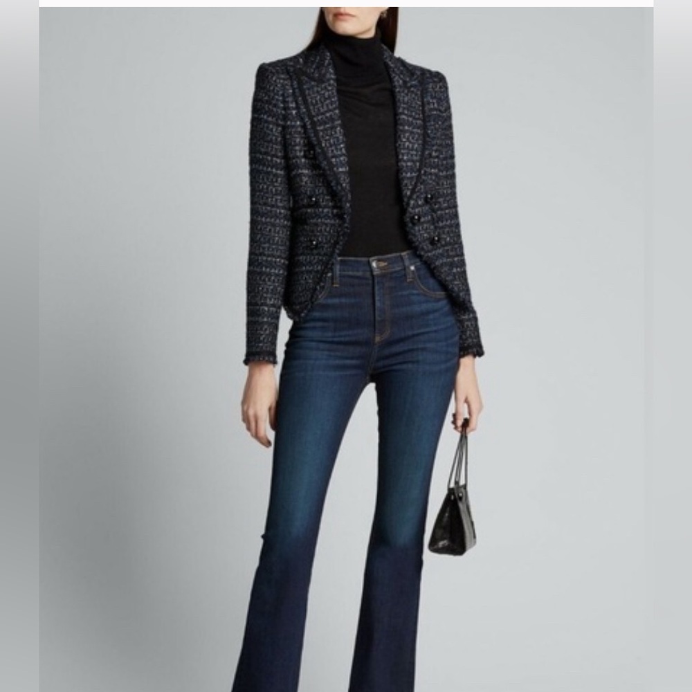 VERONICA BEARD Dickey Navy Tweed Jacket Blazer | NWT | Size 8 | $695 Retail